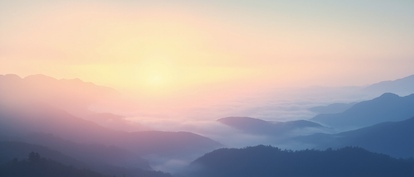 Inspirational sunrise landscape for QuoteVerse homepage